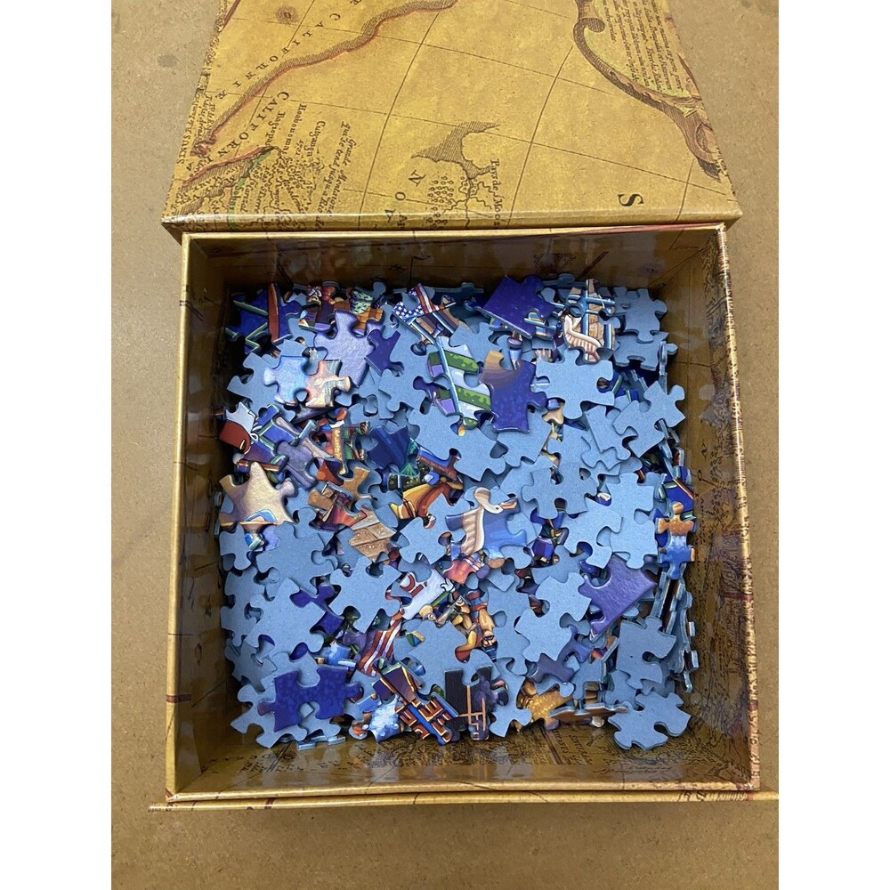 Dowdle Folk Art Jigsaw Puzzle; Coney Island; 500 pieces - Picture 2 of 5
